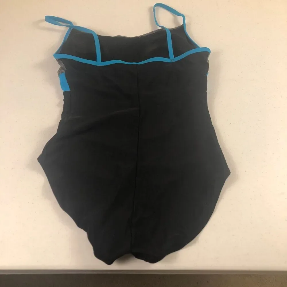 Speedo Swimsuit Women 14 Endurance Multi Colorblock One Piece Chlorine Resistant - Picture 2 of 8